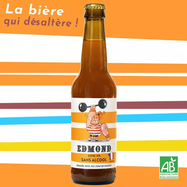 Bière Edmond l'IPA & bio 0,5% sans alcool - 33 cl