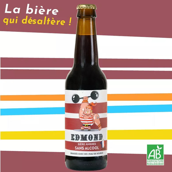 Bière Edmond dark amber & bio 0,5% sans alcool